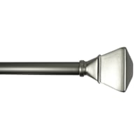 Parker 3/4" Pewter Trumpet Curtain Rod, 84-120"