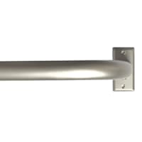 7/8" Pewter Room Darkening French Curtain Rod, 34-112"
