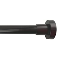 1" Bronze Tension Curtain Rod, 35-84"