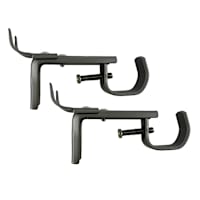 Snugset Set of 2 Pewter Adjustable Window Brackets
