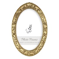 Ornate Oval Tabletop Picture Frame, 4x6