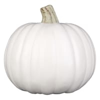 Cream Halloween Craft Pumpkin, 8.3"
