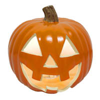 Orange Jack-o'-Lantern Halloween Light, 8.3"