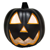 Black Jack-o'-Lantern Halloween Light, 8.3"