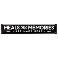 Meals & Memories Block Sign, 16x3