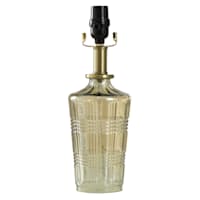 Grace Mitchell Iridescent Amber Cut Glass Accent Lamp, 13.5"