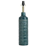 Tracey Boyd Green Patterned Ceramic Table Lamp Base, 24.8"
