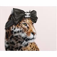 Glam Cat Canvas Wall Art, 12x16