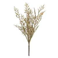 Mini 5-Head Gold Glittered Bush, 19"
