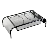 Black Metal Computer Stand