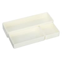 3-Piece Stackable Organization Set, White