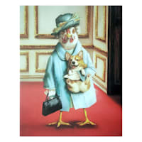 Lady Chicken Canvas Wall Art, 12x16