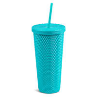Matte Teal Studded Tumbler, 23oz