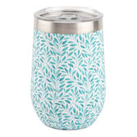 Leaves Print Wine Tumbler, 14oz