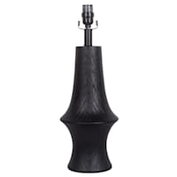 20 Inch Black Sculpted Table Lamp
