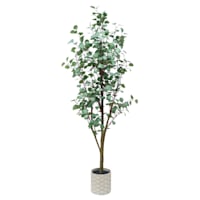 Tracey Boyd Faux Eucalyptus in Pot, 6'