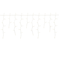 200-Count Clear Icicle String Lights with White Wire