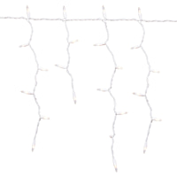 150-Count Clear Twinkle Icicle Lights with White Wire