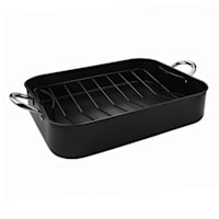 Black Metal Nonstick Roasting Pan