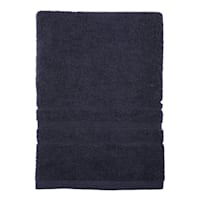 Essential Solid Black Bath Towel, 30x54