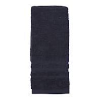 Essential Solid Black Hand Towel, 16x26