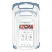 3-Piece Non-Slip Cutting Board Set, Blue Shadow