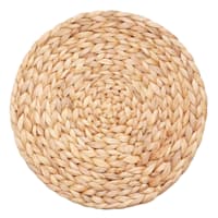 Honeybloom Natural Round Water Hyacinth Placemat