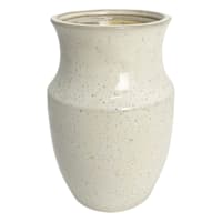 Ty Pennington White & Blue Speckled Porcelain Vase,  8"