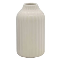 Ty Pennington White Ceramic Vase, 6"