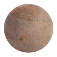 Ty Pennington Grey Wash Wood Finish Decorative Sphere, 4"