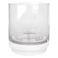 Ty Pennington Glass Candle Holder on Base, 6.7"