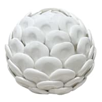Tracey Boyd Ceramic Capiz Scallop Sphere, 5"