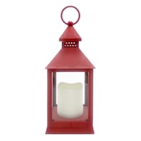 4X9.5 RED LED Plastic Lantern