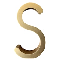 4" Gold Monogram Letter, S