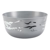 Silver Marble-Look Plastic Serving Bowl, 24oz