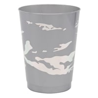 Silver Marble-Look Plastic Tumbler, 10oz