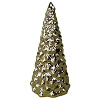 Metallic Gold Ceramic Christmas Tree, 6.8"