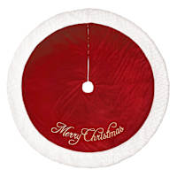 Red Velvet Tree Skirt, 48"