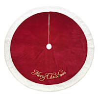 Red Velvet Tree Skirt, 72"