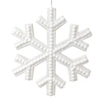 White Snowflake Ornament, 10"