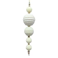 Pink Pearl String Ornament, 6.5"
