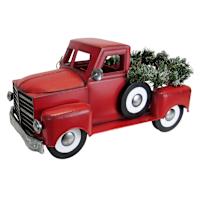 Homespun Holiday Red Metal Farm Truck, 14.5"