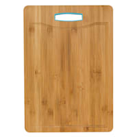 Bamboo Cutting Board with Silicone Handle, 13x9.5
