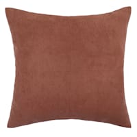 Baked Clay Torrey Faux Suede Throw Pillow, 24"