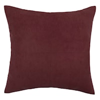 Mulberry Torrey Faux Suede Throw Pillow, 24"