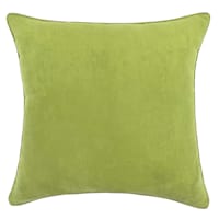 Lime Green Torrey Faux Suede Throw Pillow, 18"