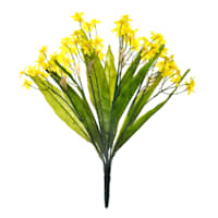 Yellow Narcissus Daisey Floral Bush, 18.5"