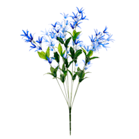Blue Freesia Floral Bush, 21"