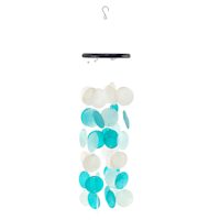Blue Shell Wind Chime, 30"