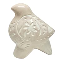 Tracey Boyd White Ceramic Bird Figurine, 5"